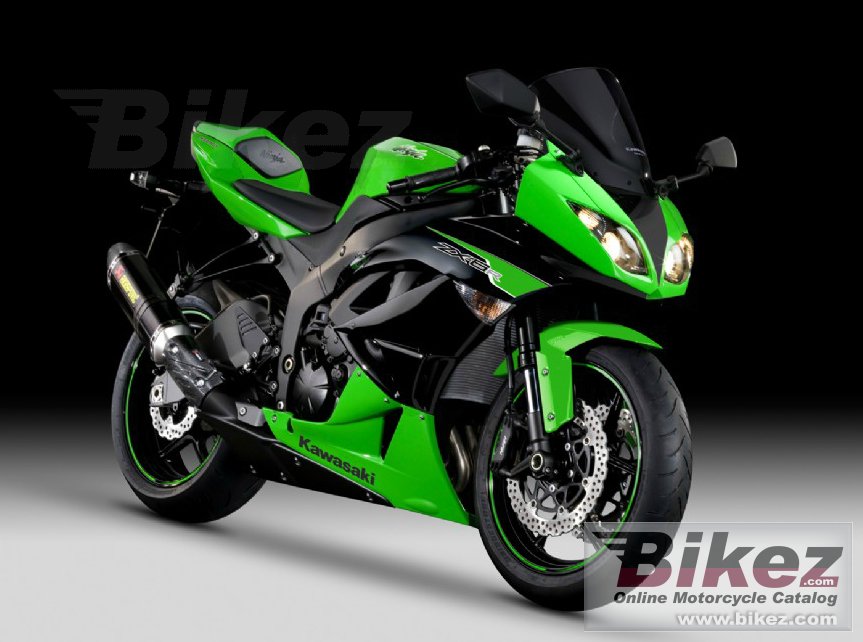 Big Kawasaki ninja zx-6r performance picture and wallpaper from Bikez.com